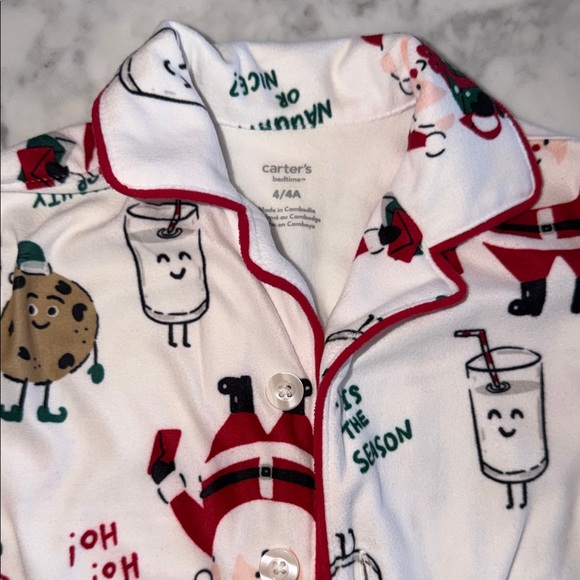 Carter's Holiday Pajama Set Bundle - Red and White 4T - Picture 14 of 14